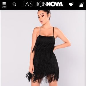 FASHION NOVA FRINGE DRESS